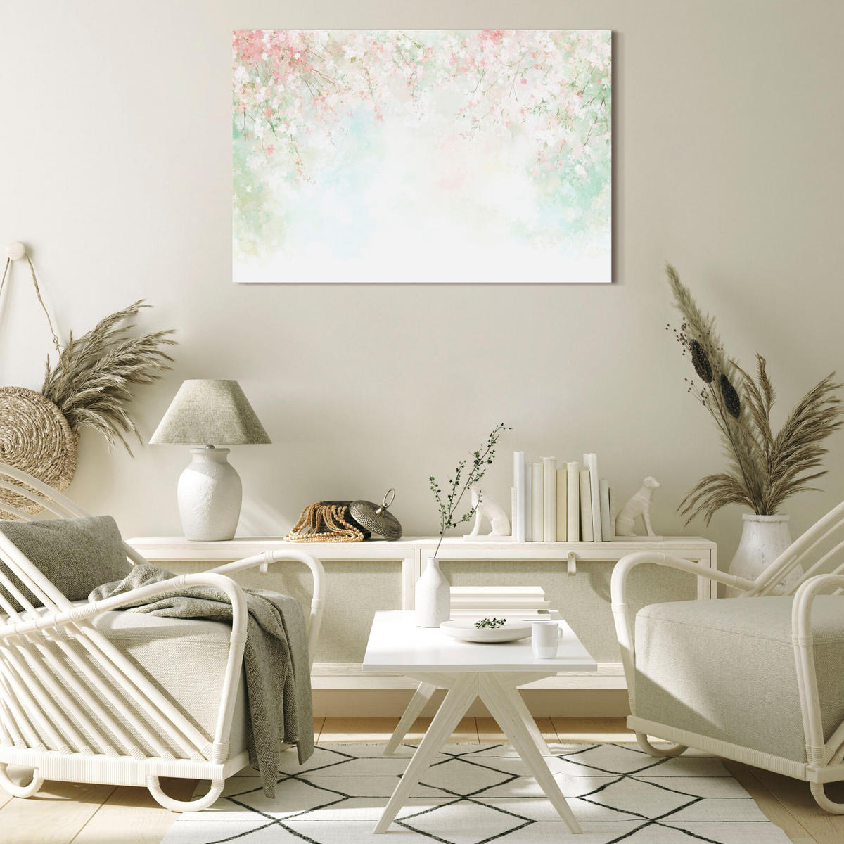 LEINWANDBILD Blütenknospen 120x80 cm - Multicolor, Holz (120/80cm) - LUMASOUL