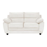 SOFA ohne Schlafmöglichkeit - 2 Personen - Kunstleder - Weiß - - Weiß, Leder (163/88/82cm) - Vente-Unique