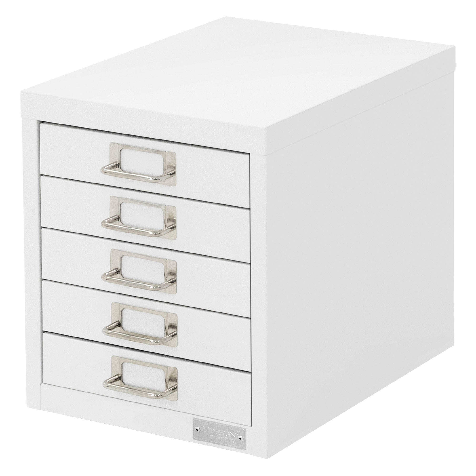 AKTENSCHRANK - Weiß, Metall (38/33/28cm) - ML-DESIGN