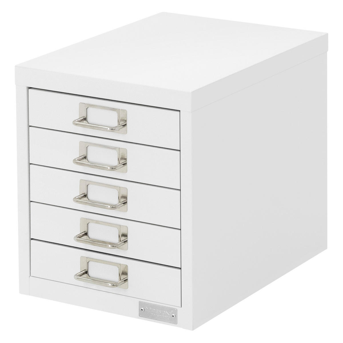 AKTENSCHRANK - Weiß, Metall (38/33/28cm) - ML-DESIGN