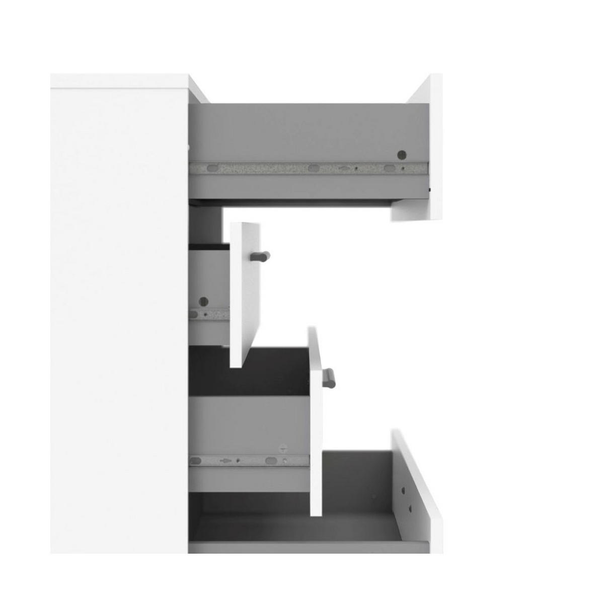 KOMMODE Weiß - Weiß, Holzwerkstoff (80/68/40cm) - ebuy24