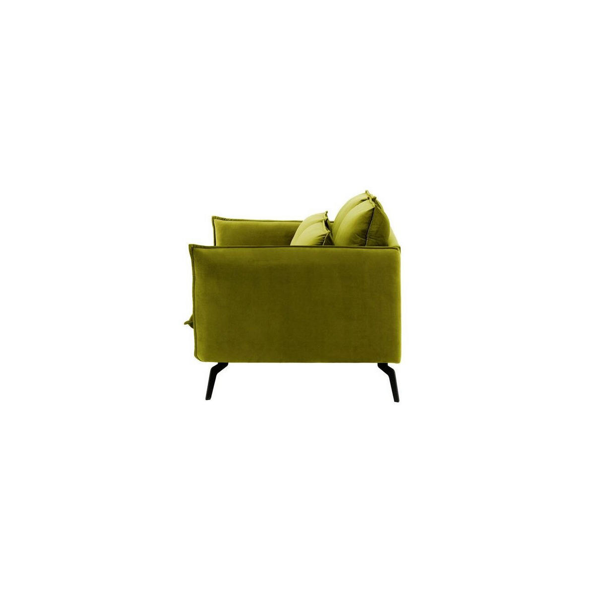 ZWEISITZER-SOFA Layla-Velluto 9 - Olivgrün, Holz/Textil (171/95/98cm)