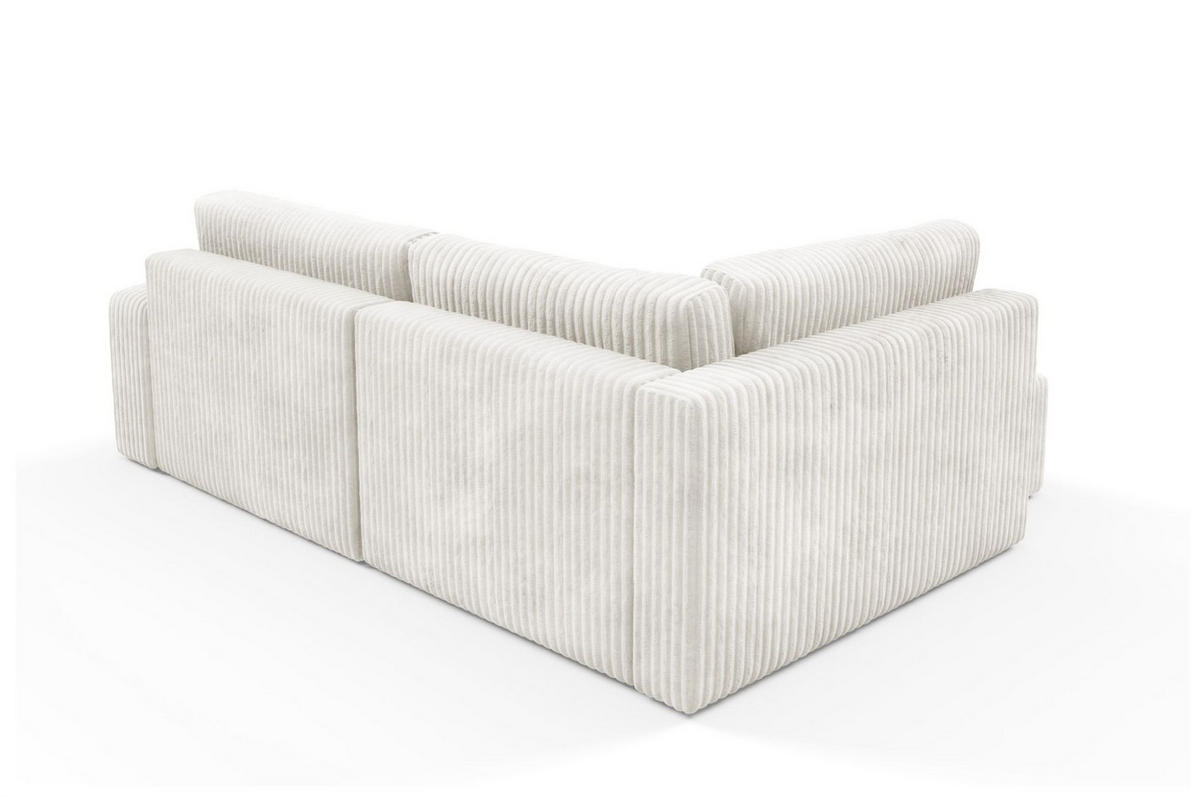ECKSOFA Natalia Xl - Creme, Holzwerkstoff/Textil (182/245cm) - Fun Möbel