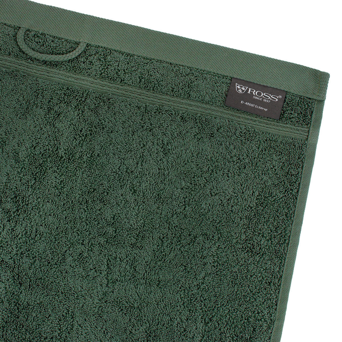 FROTTIERSET Rubin 8-teilig - Dunkelgrün, Textil (50/100cm) - Ross