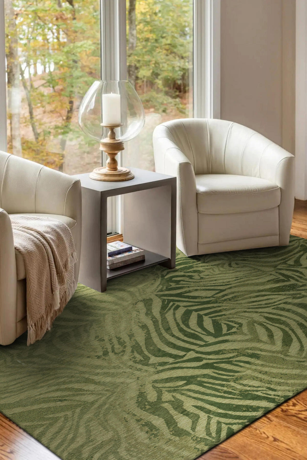 TEPPICH modern In-/Outdoor Flachgewebe SAVANE Grün 240x340 cm - Grün, Textil (240/340cm) - Novatrend