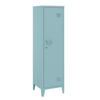 EINZELSPIND Kurikka - Blau, Metall (38/137/38cm) - [en.casa]