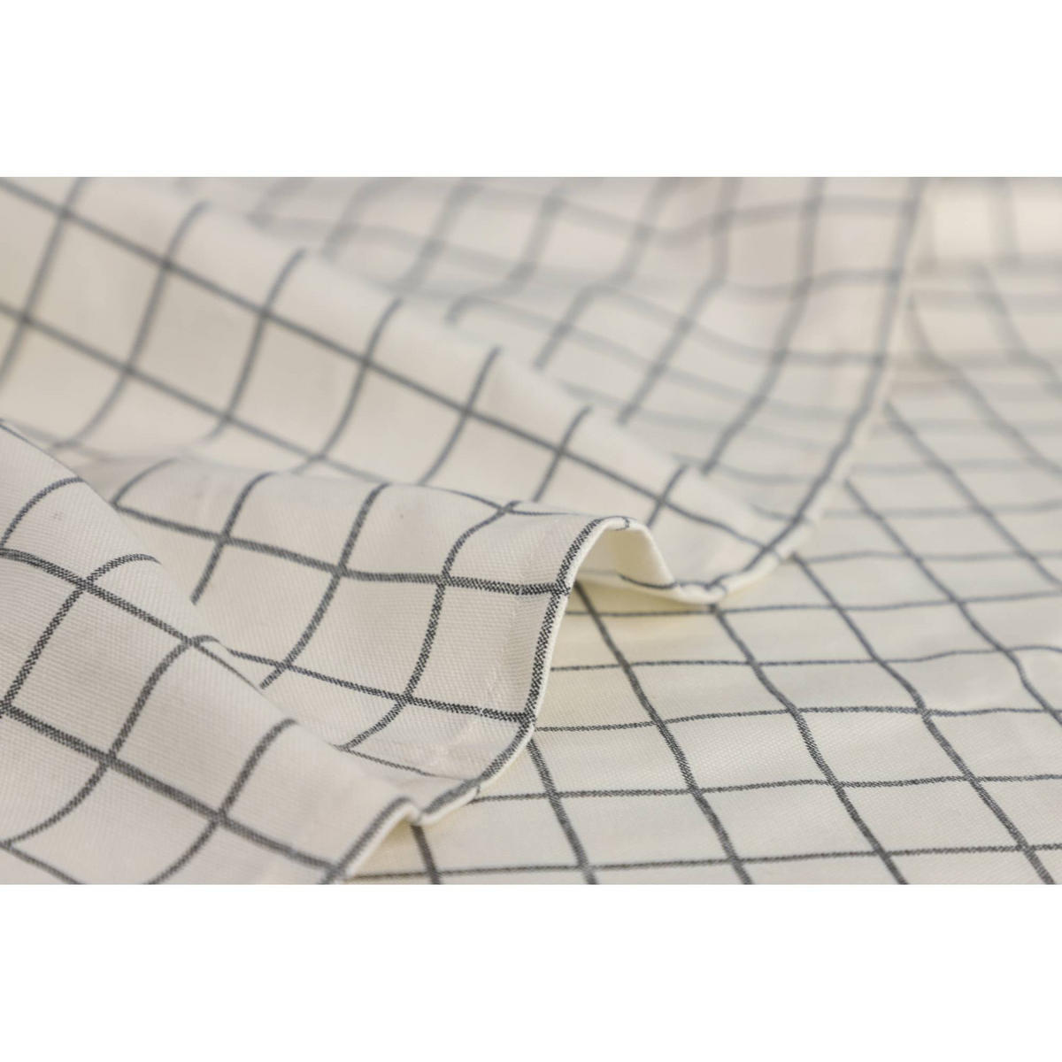 TISCHDECKE CHECK - Anthrazit, Textil (140/170/1.5cm) - Schöner Wohnen