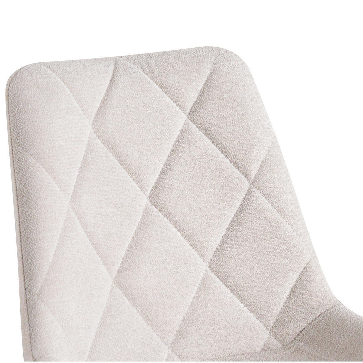 STUHL TANIA Creme 2 Stück - Creme, Holz/Textil (52/88/60cm) - B&D Home