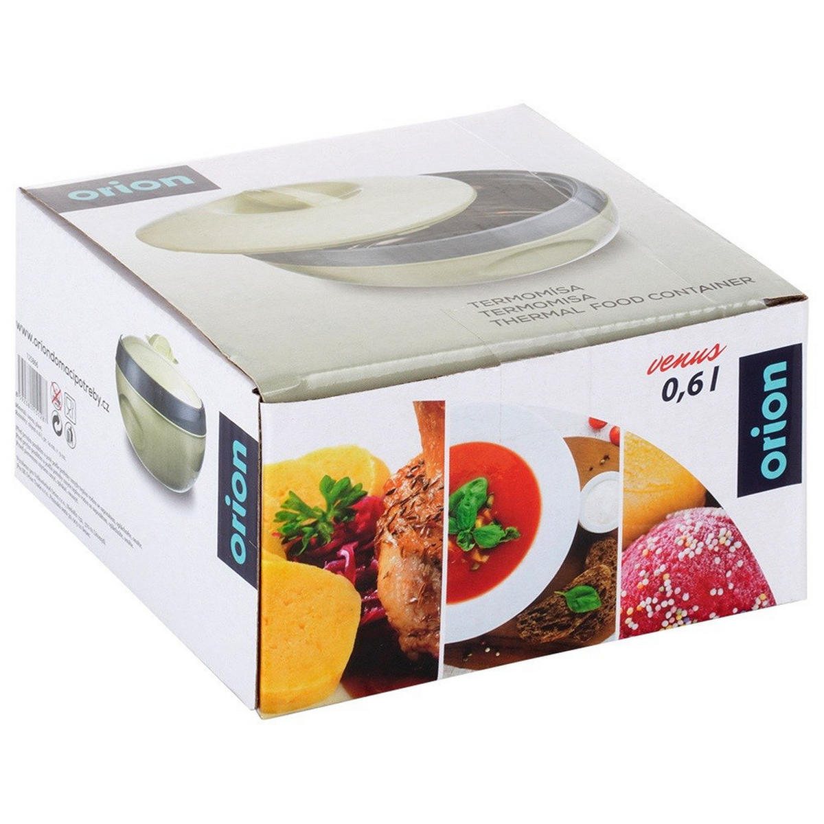 LUNCHTHERMOSKANNE Venus Edelstahl 600 ml - Grün, Kunststoff (14/9/14cm) - Orion 