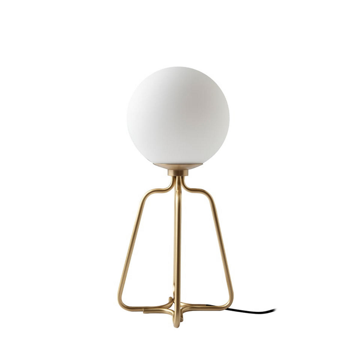 TISCHLAMPE Stahl Weiß , Gold - Goldfarben/Weiß, Metall (17/17/36cm) - ANGEL CERDA