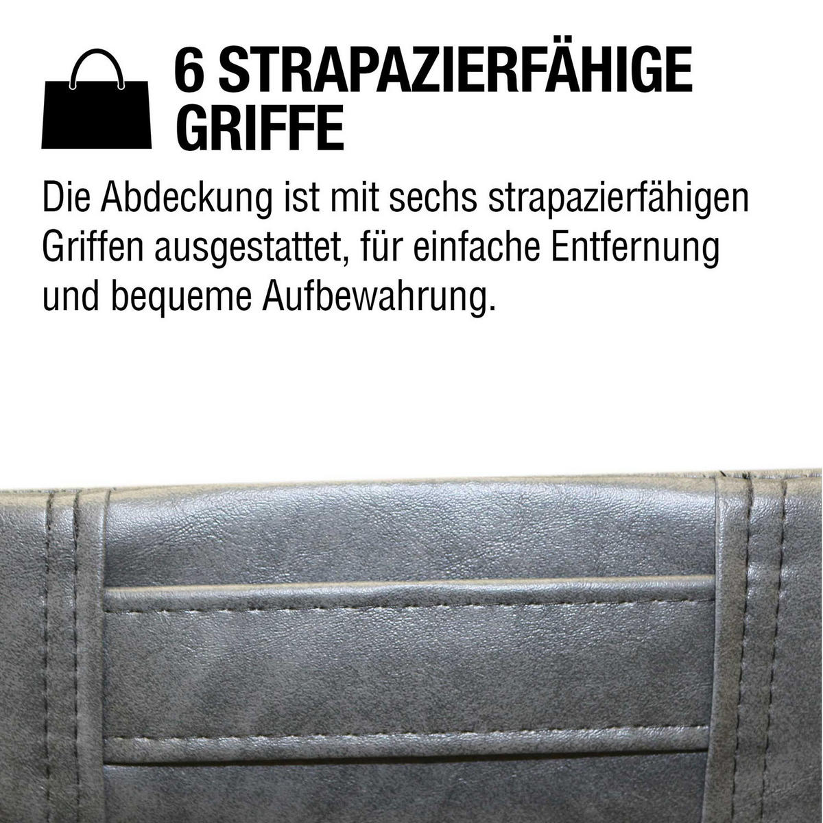 WHIRLPOOL ISOLIERABDECKUNG Grau 218x218cm - Grau, Leder (218/218cm) - Canadian Spa Company