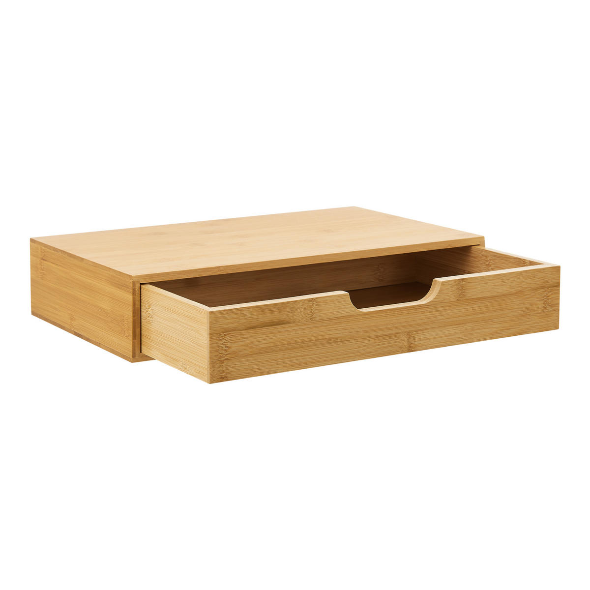 WANDREGAL-SET 2 TLG. Bokn - Naturfarben, Holz (40/8/24cm) - [en.casa]