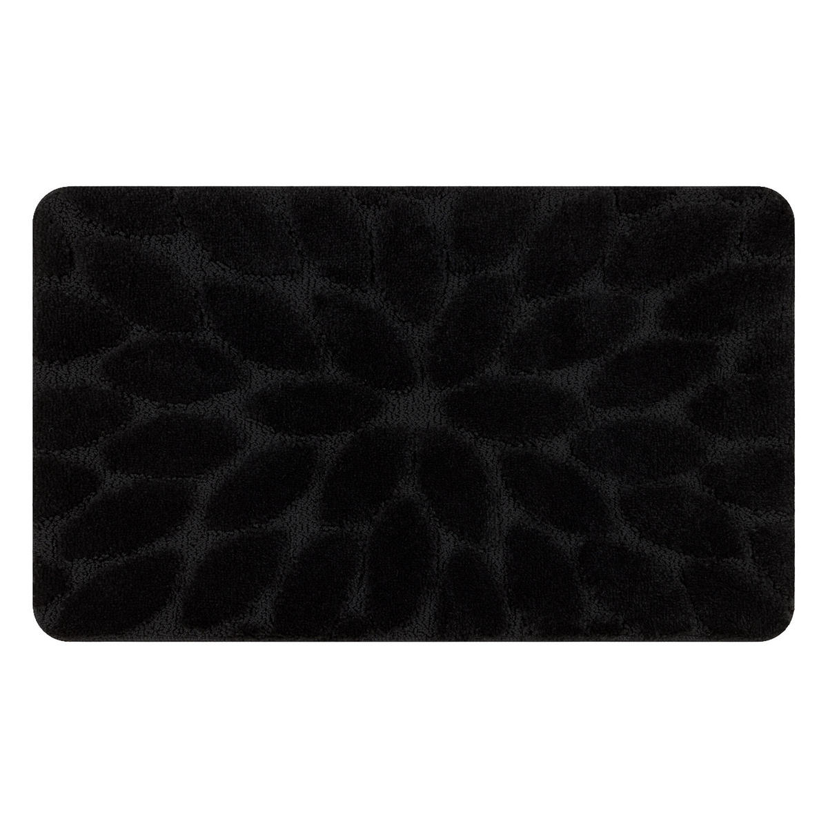 BADLÄUFER SUPREME STONES, 60/100 cm - Schwarz, Textil (60/100cm) - rugsX