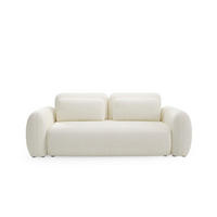 SOFA Carmela 3 Sitzplätze Weiß - Weiß, Holz (266/95/121cm) - Petits-meubles