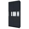 AKTENSCHRANK Elona M2, Büroschrank mit Soft-Close & Push-to-Open, Schwarz matt (82 x 184 x 37 cm) - Schwarz, Holzwerkstoff (82/184/37cm) - InnoFurn