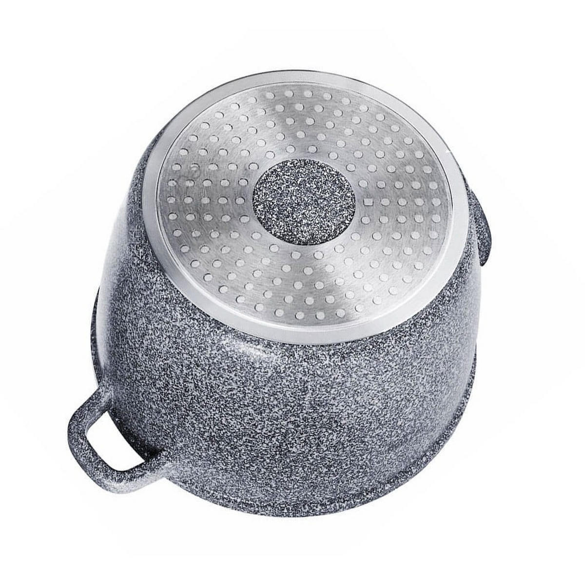 TOPF Grau 24/24/16.5 cm KB7525 - Grau, Metall (24cm) - Klausberg 