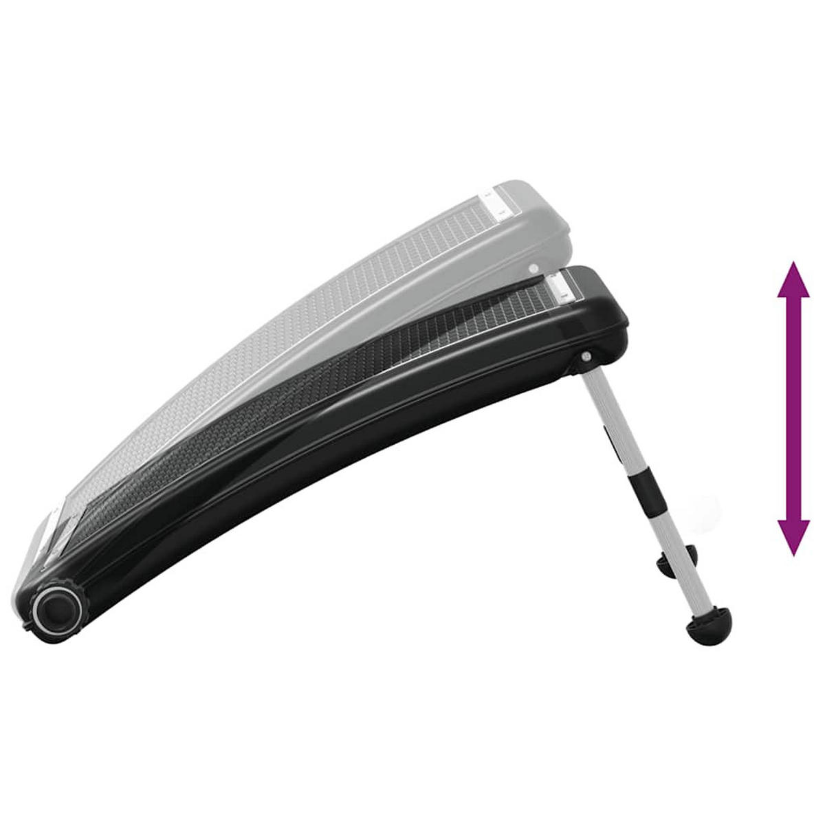 SOLARKOLLEKTOR Für Pool Gebogen 72,5/46 Cm - Schwarz, Kunststoff (46/35/72.5cm) - vidaXL