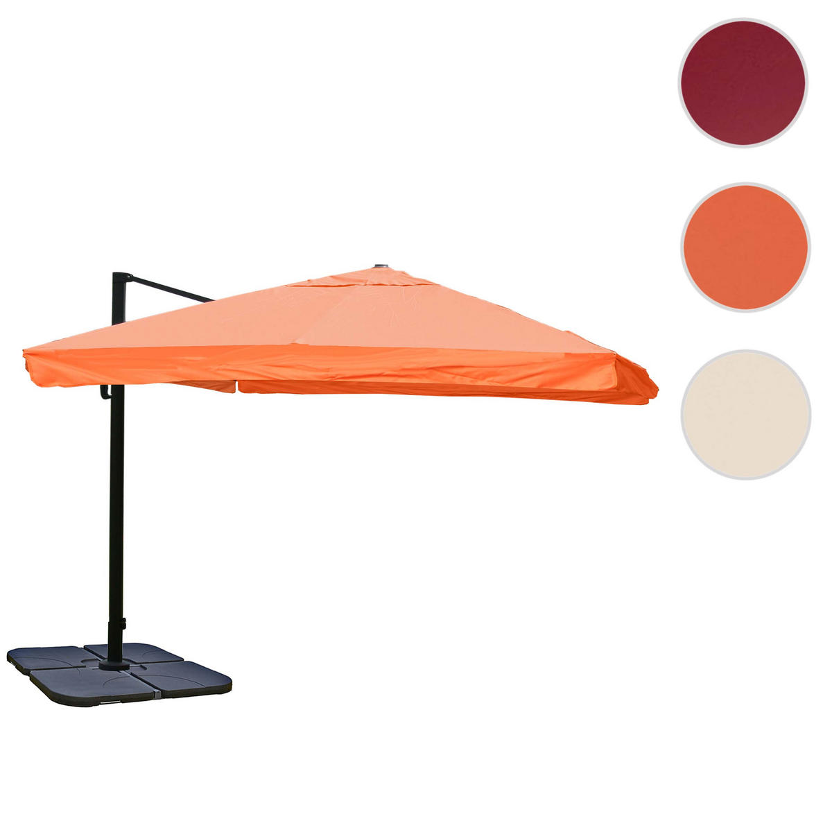 AMPELSCHIRM I Orange 300/300 cm - Orange, Textil (360/300cm) - MCW