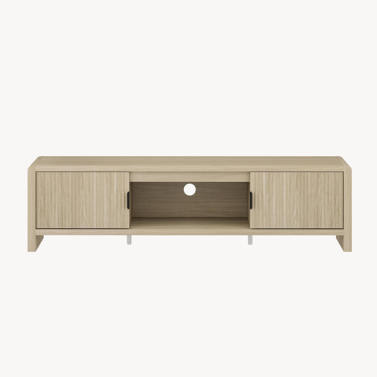 SKŘÍŇ NA TELEVIZOR Lukkodso - barva dubu, kompozitní dřevo (150/40/40cm) - [en.casa]