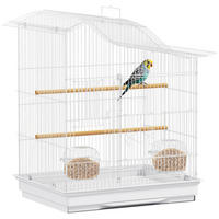 VOGELKÄFIG DE-17840 4 Türen & 2 Sitzstangen Weiß - Weiß, Metall (36/54.5/47.5cm) - ComfortXL