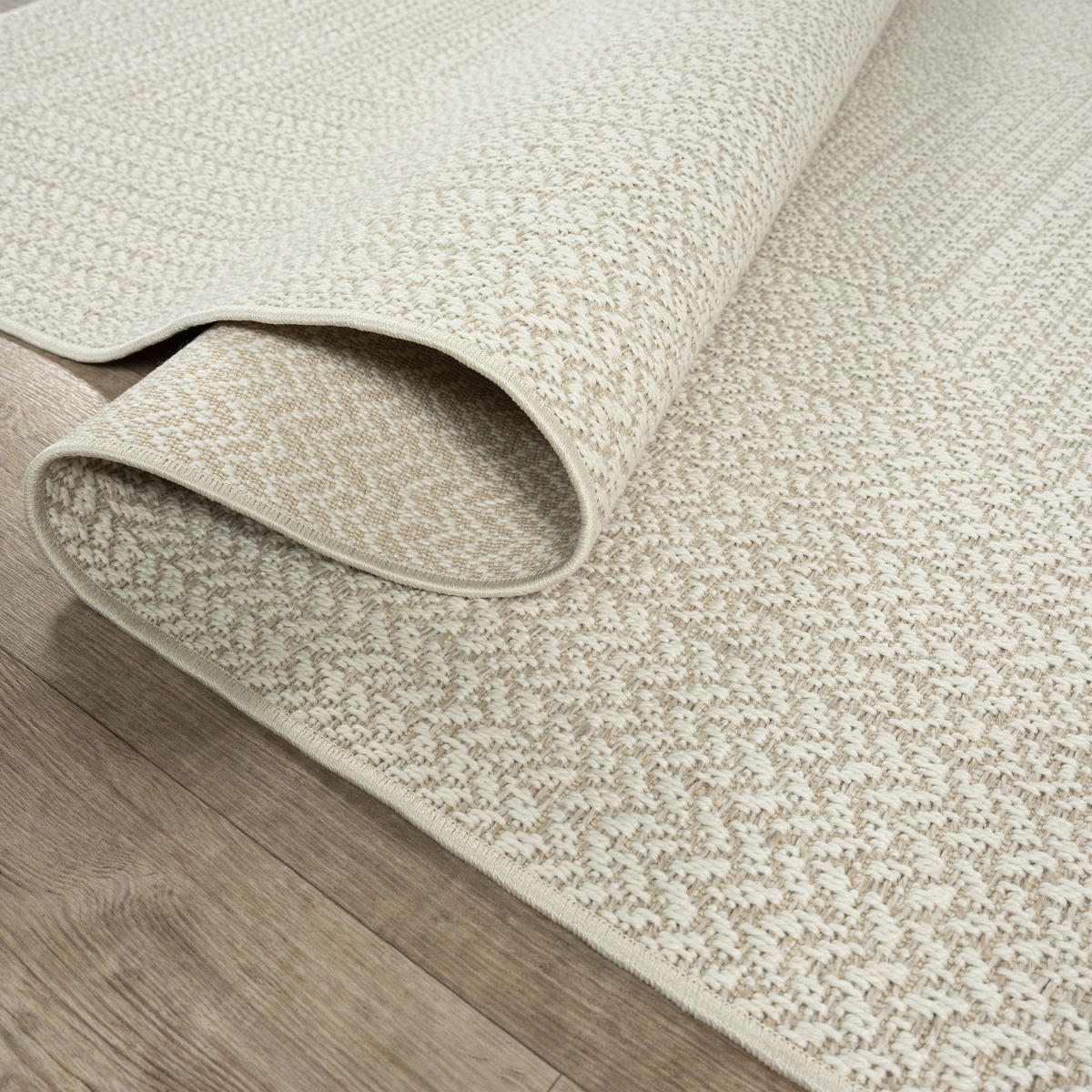 FLACHWEBTEPPICH Bordüre CORDEV Polypropylen Creme 200 x 290 cm - Beige, Textil (200/290cm) - KADIMA DESIGN