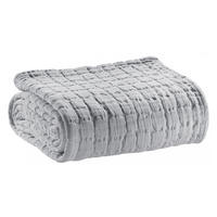 PLAID Swami perlweiß 130 x 200 cm - Hellgrau, Textil (130/200cm) - Vivaraise