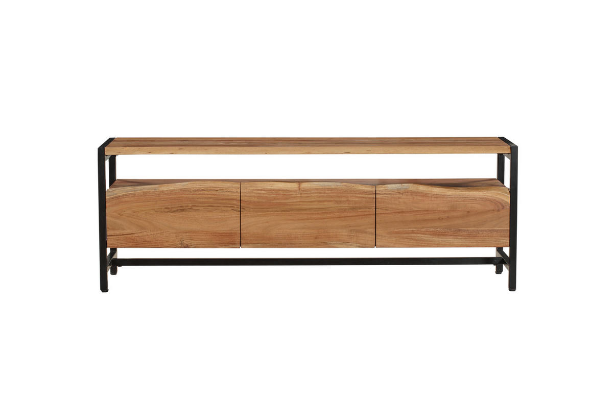 TV-SCHRANK Bjorn Akazie Natur 51x43x145cm - Hellbraun, Holz (43/51/145cm) - DELUKE