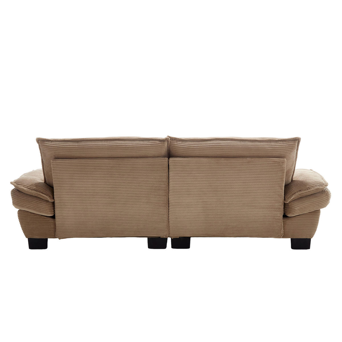 SOFA 2-Sitzer 224/81/81 cm Khaki - Taupe, Textil (81/81/224cm)