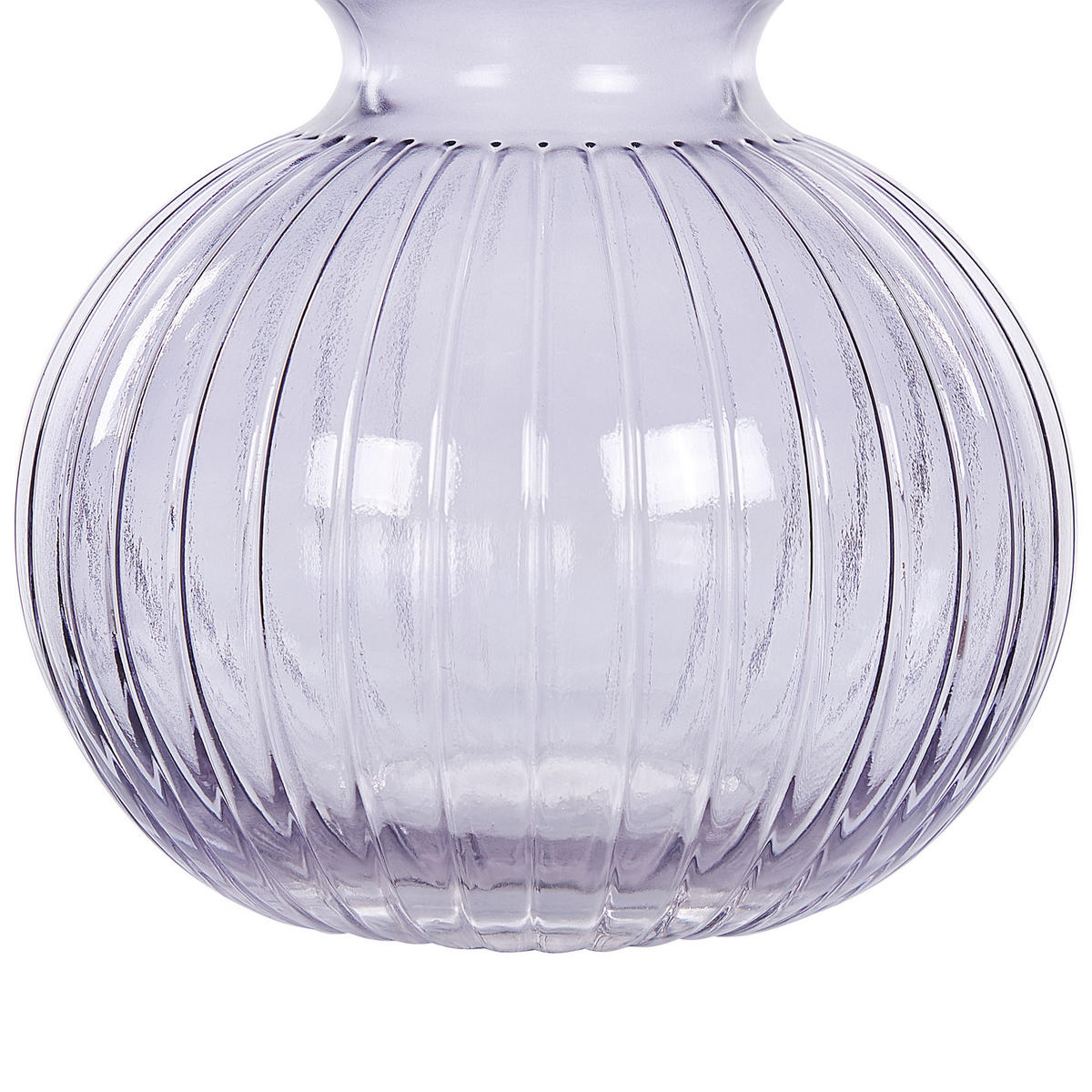 BLUMENVASE Glas violett Thetidio - Violett, Glas (26cm) - Beliani
