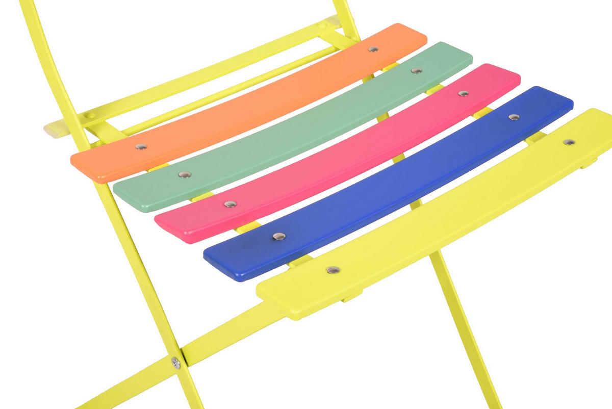 BALKONMÖBEL-SET Laine 3-teilig Balkon-Set - Grün, Metall - DELUKE