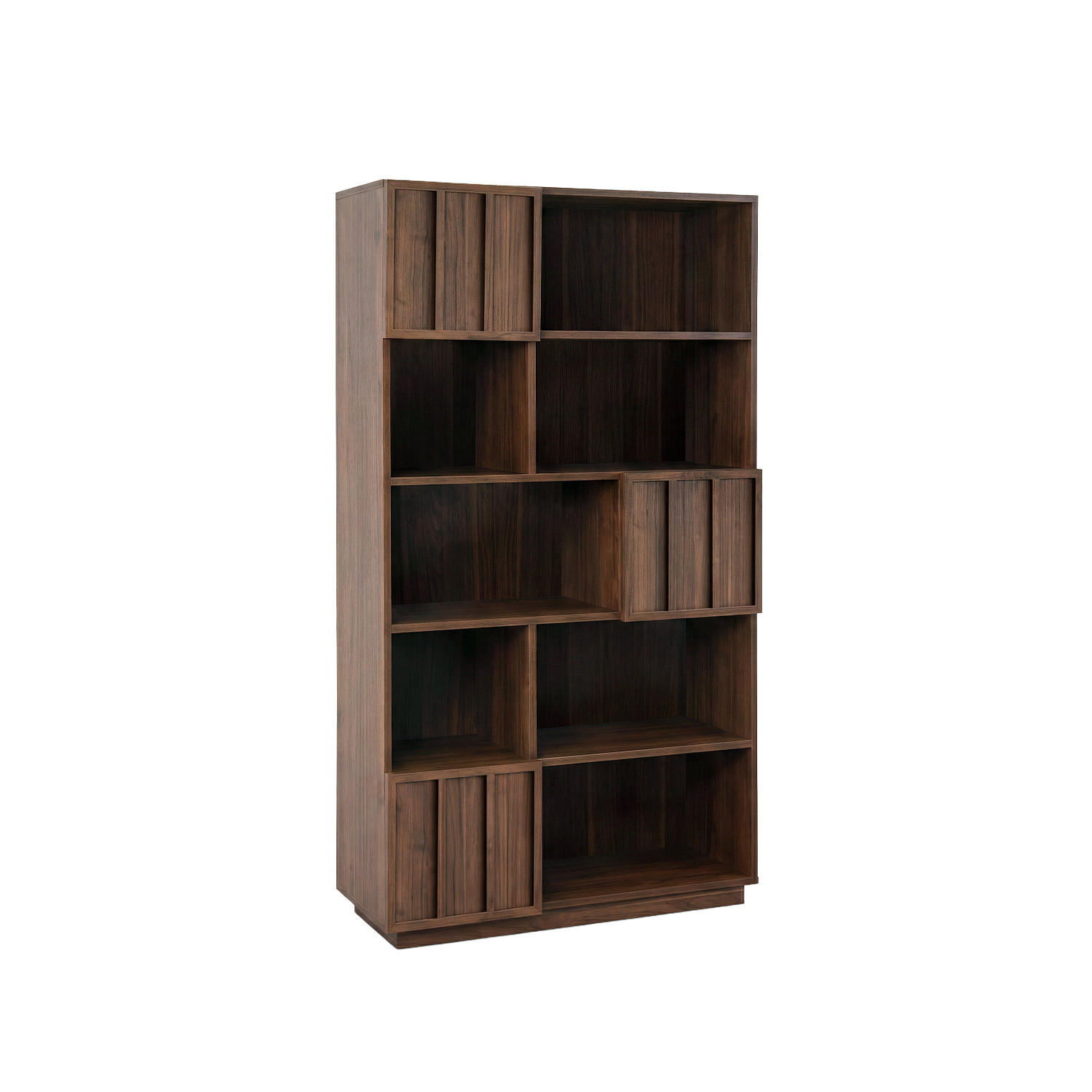 BÜCHERREGAL Kairo Walnuss 98 cm x 177 cm - Walnussfarben, Holzwerkstoff (98/177/40cm) - Klast Home