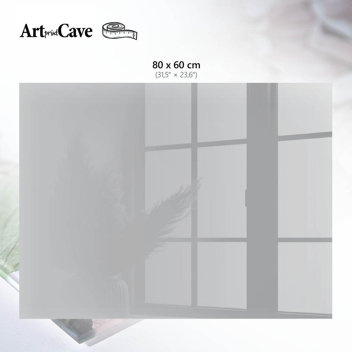 GLASPLATTE 80x60 cm – Glattes Grau - Pink, Glas (0.4/80/60cm) - ArtPrintCave