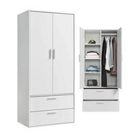 KLEIDERSCHRANK Der Kleiderheld - Weiß, Holzwerkstoff (80/180/51cm) - Mokebo