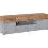 LOWBOARD Rimini Atelier hell / Kastanie Breslau 180 / 40 / 59cm - Kastanienfarben/Braun, Holzwerkstoff (180/59/40cm) - Feldmann-Wohnen
