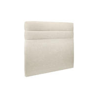 KOPFTEIL Modell Linien – Hellbeiger Stoff 135 cm - Beige, Holz (135/120/10cm) - Sommeil de Plomb