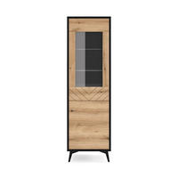 VITRINE – W54 – 54 cm – DIAMOND – Eichefarben - Eichefarben, Holzwerkstoff (53.5/178.1/39cm) - hi-markt