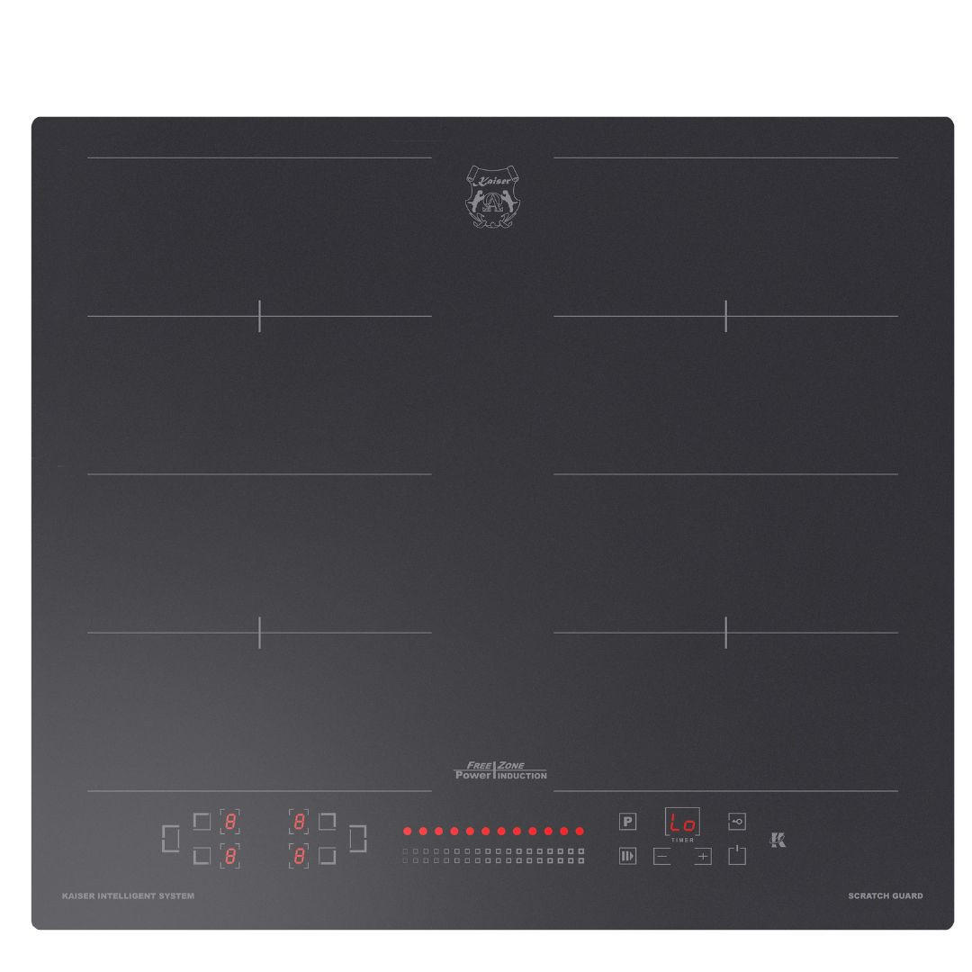 INDUKTIONSCHFELD KCT 6110 FI, Anti Scratch / matte, edle Optik, 60 cm - Schwarz, Glas/Keramik (59/5.5/52cm) - Kaiser Küchengeräte