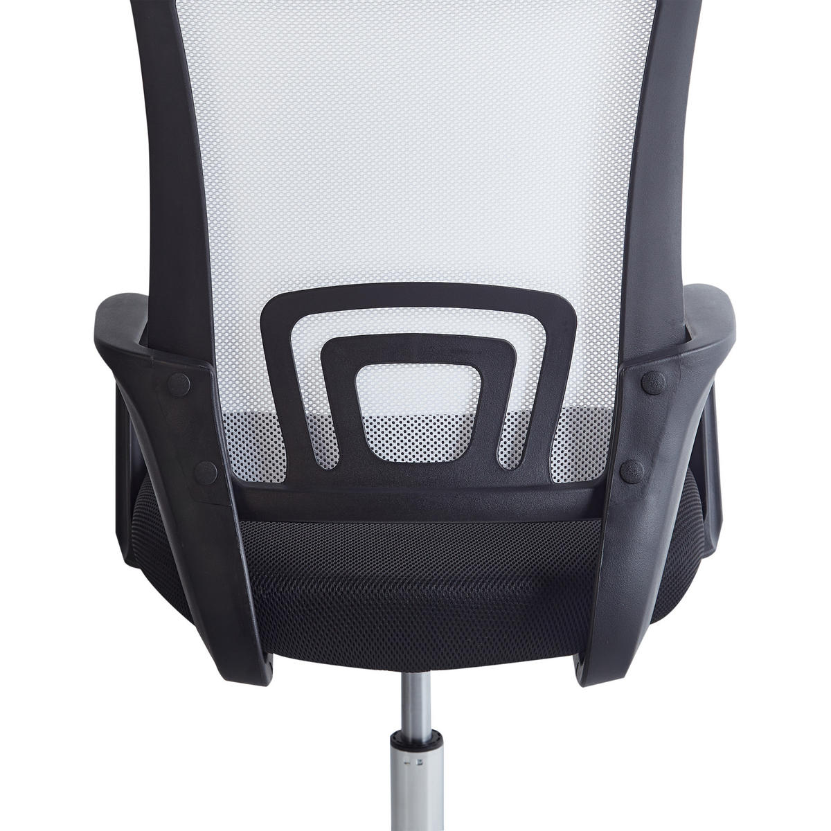 KANCELÁŘSKÁ ŽIDLE Černá/Bílá Solid - černá, textil (60/88/60cm) - Beliani