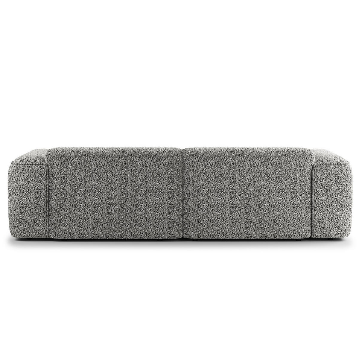 1,5-SITZER ECKSOFA mit Longchair - Schwarz/Grau, Kunststoff/Textil (260/173cm) - home24