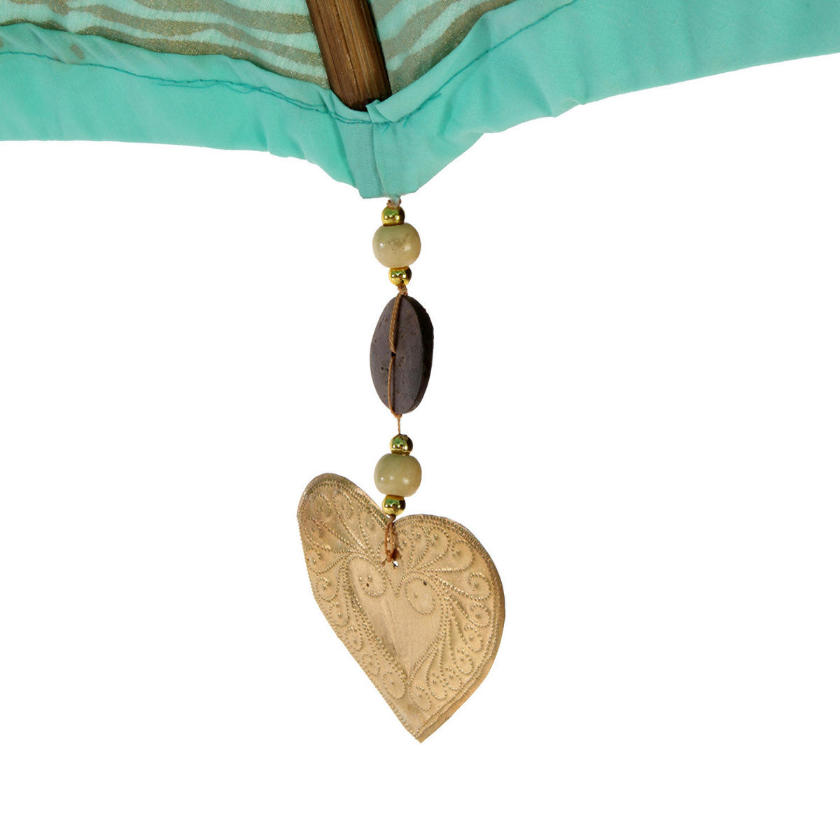 SONNENSCHIRM Oriental Lounge - Türkis, Holz/Textil (180/180cm) - Butlers