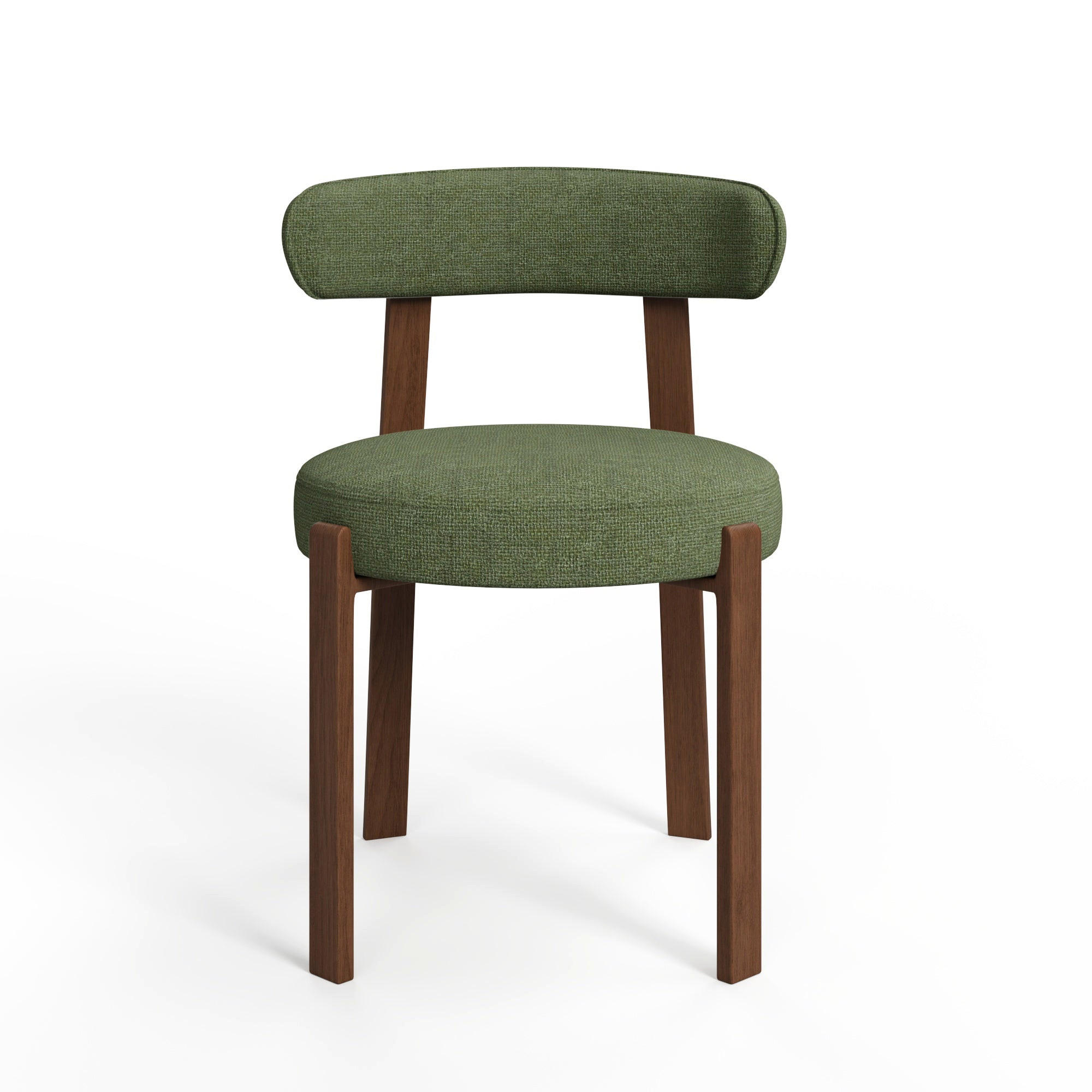 ESSZIMMERSTUHL Chenille-Samt Khakigrün 51cm - Olivgrün/Grün, Textil (51/79.5/54.5cm) - Sia Home