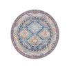 VINTAGE-TEPPICH George waschbar ø 120 cm rund - Blau, Kunststoff (120/120cm) - benuta