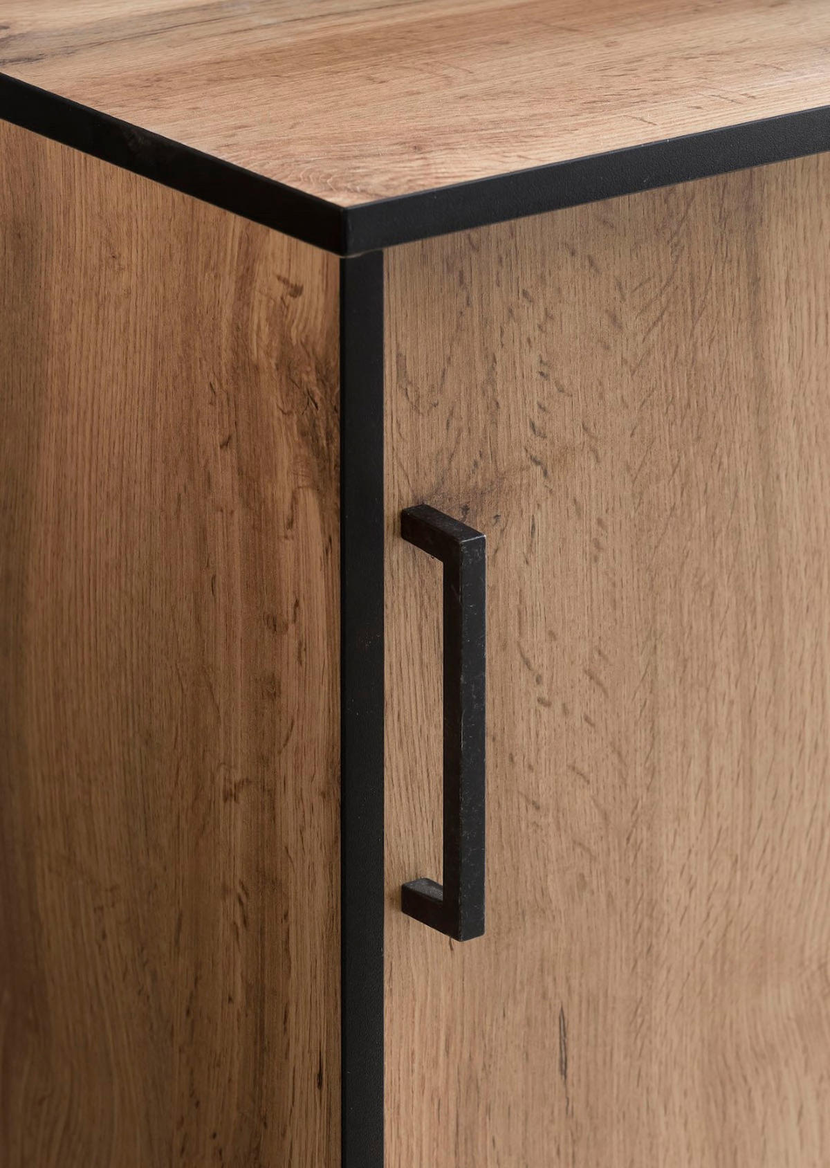 SCHIEBETÜRENSCHRANK Panda 96x100x41 cm 2 Fächern & 2 Schiebetüren Eiche - Eichefarben, Holz (100/96/41cm) - PROREGAL