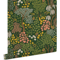 TAPETE Bäumen und Blumen 50 x 900 cm - Grün, Papier (50/900cm) - ESTAhome