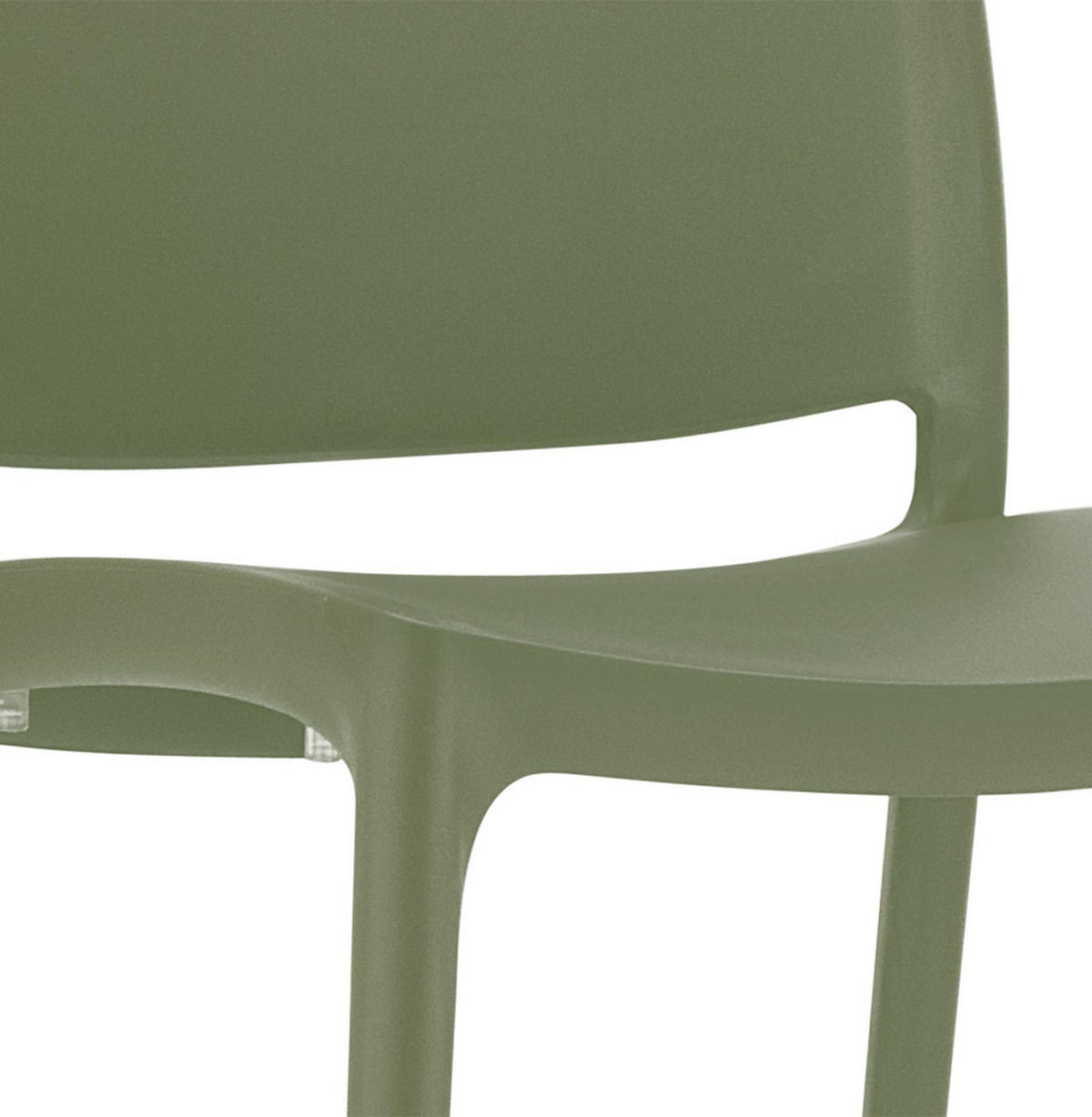 STUHL ENZO Dunkelgrüner - Olivgrün, Kunststoff (41/81/45cm) - Légia Home