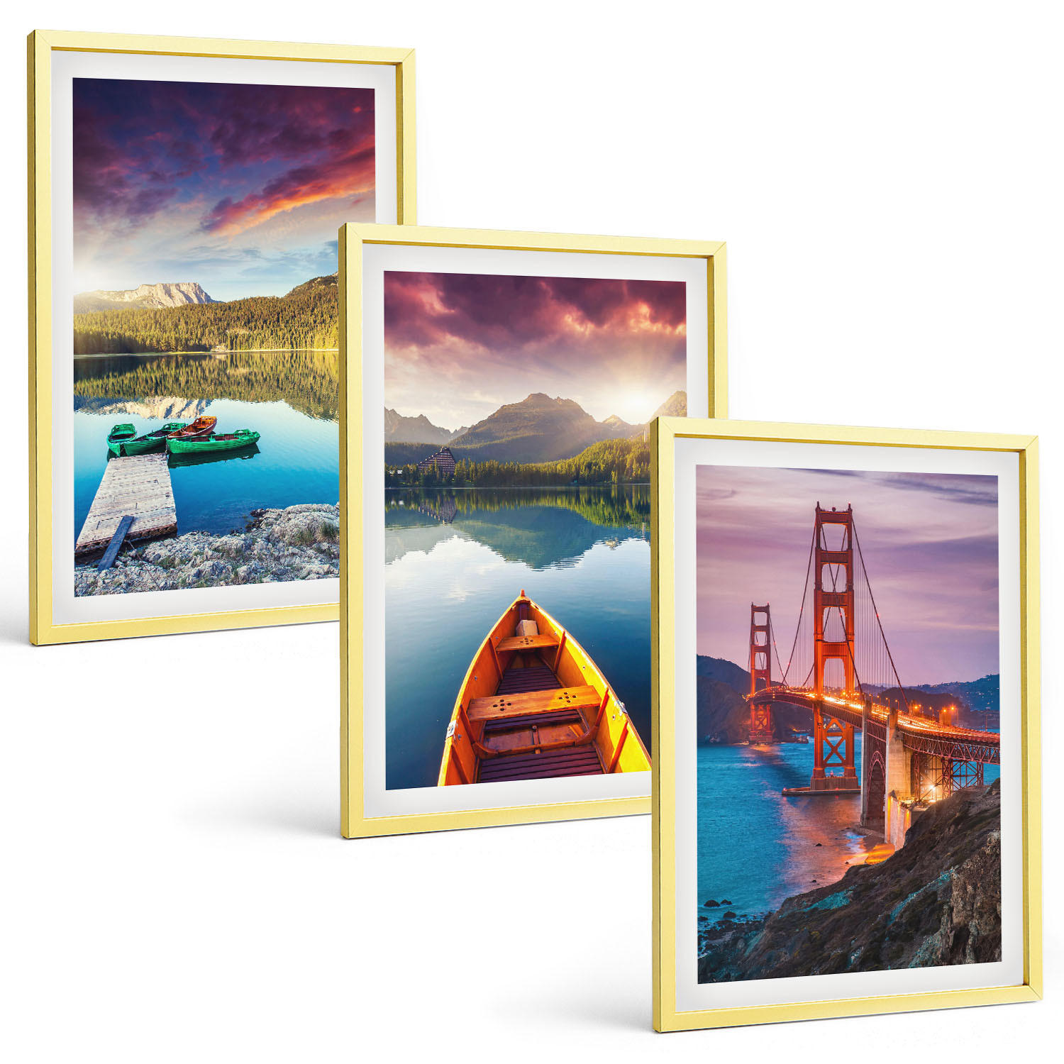 Tulup Bilder Gold 40x60 cm