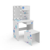 DĚTSKÝ TOALETNÍ STŮL Schneeflocke Bílá - bílá, kompozitní dřevo (54.8/103/40cm) - Vicco