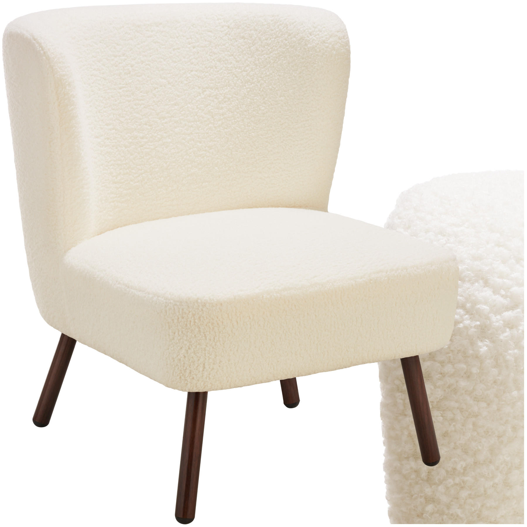 COCKTAILSESSEL Teddy Robina,62 x 73 x 74,weiß - Weiß, Kunststoff (62/74/73cm) - tectake