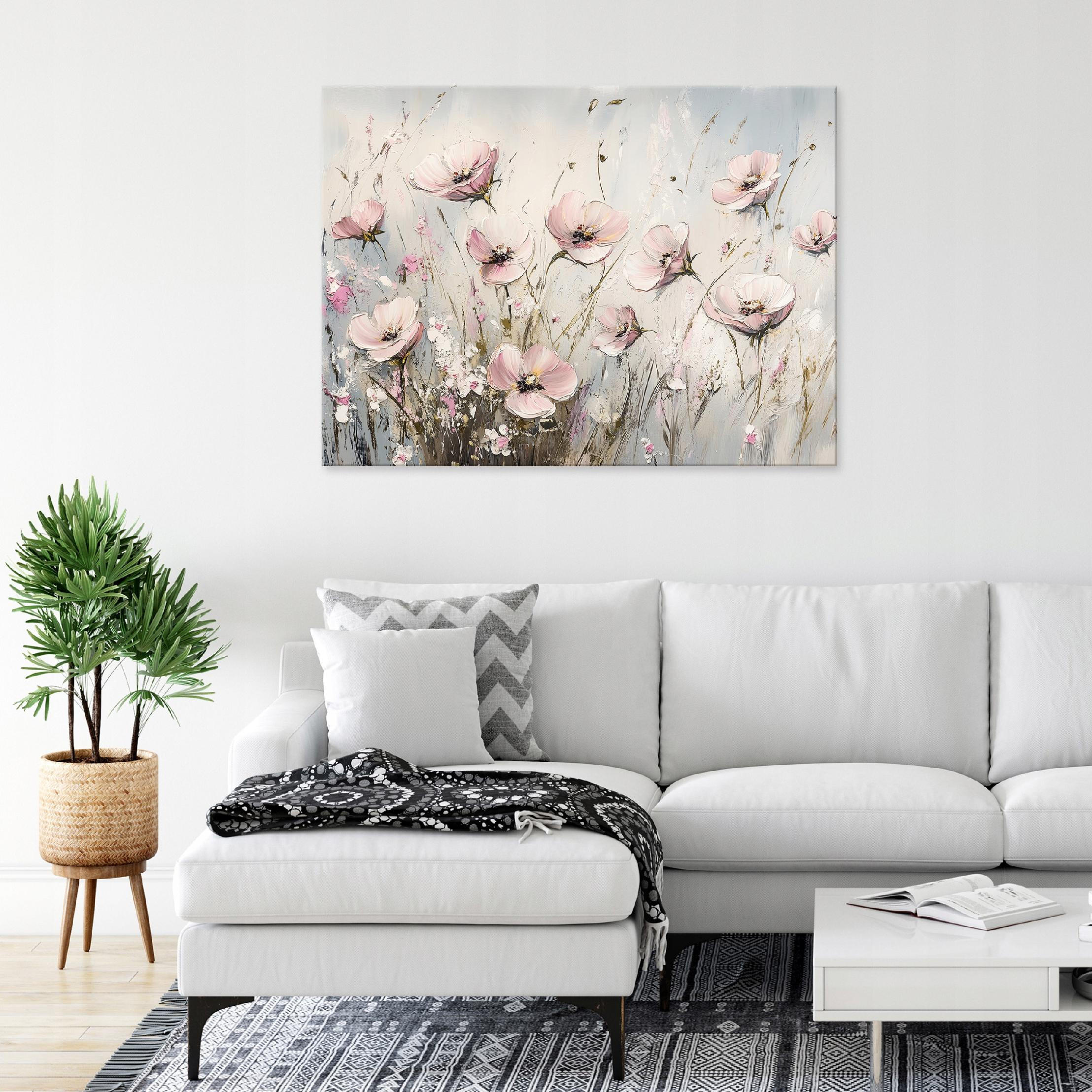 LEINWANDBILD Abstrakt Modern Wohnzimmer 100x70 - Multicolor, Holzwerkstoff (100/70cm) - Wallarena