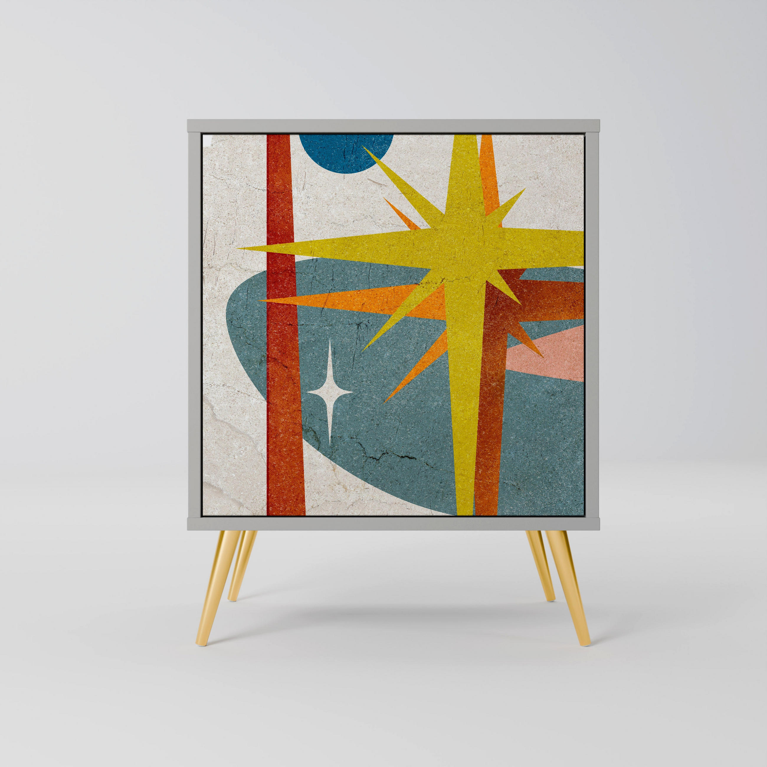 SpaceRebels Sideboard Grau 57.5x75.5x42 cm